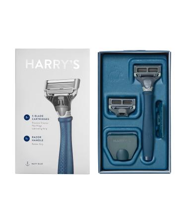 Harry's Men's Razor with 2 Razor Blades - Indigo Blue