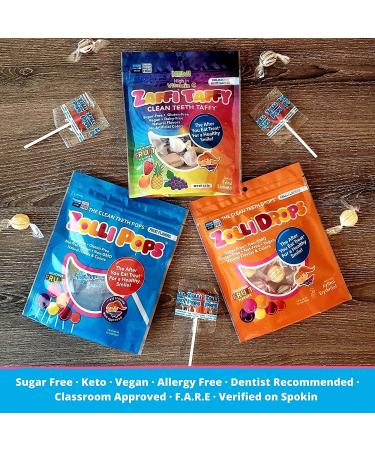 Zollipops Zaffi Taffy Clean Teeth Taffy Delicious Fruit Flavors 3.0 oz - Buy Online on SooperMarket.com