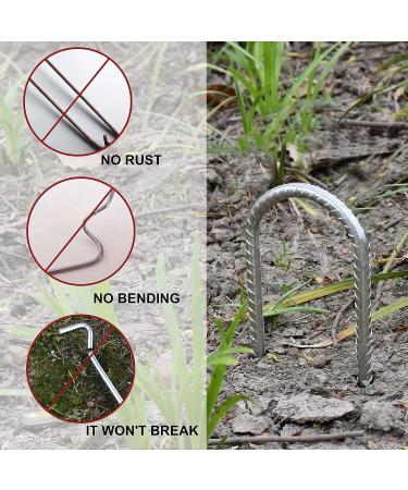 Eurmax USA 12 Heavy Duty Trampoline Stake Safety Ground Anchor - 8pcs Galvanized Steel Wind Stakes - Buy Online on SooperMarket.com