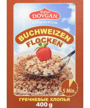 Dovgan buckwheat flakes pack of 5 (5 x 400 g)