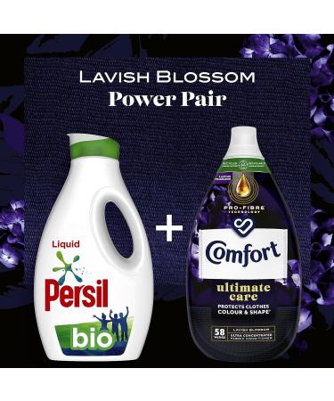 Comfort Lavish Blossom Fabric Conditioner 870ml - 58 Washes | 100% Recycled Plastic | Ultra-Concentrated Formula for Clothes Protection - Buy Online on SooperMarket.com