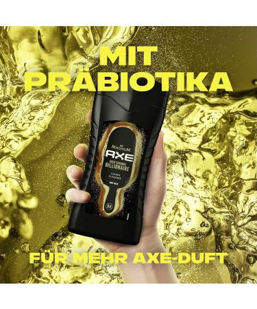 AX 3-in-1 Shower Gel & Shampoo Magnum Gold Caramel Billionaire - Luxurious Fragrance for Body Face & Hair - 250ml - Buy Online on SooperMarket.com