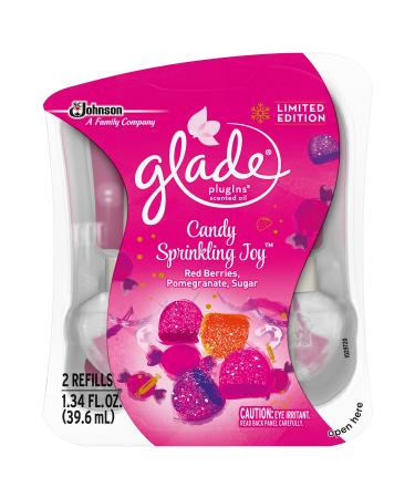 Glade Plugins Scented Oil Air Freshener Refill Candy Sprinkling Joy 1.34 Fluid Ounce