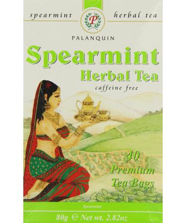 Palanquin Spearmint Herbal Tea - 40 Bags | Refreshing and Aromatic - Buy Online on SooperMarket.com