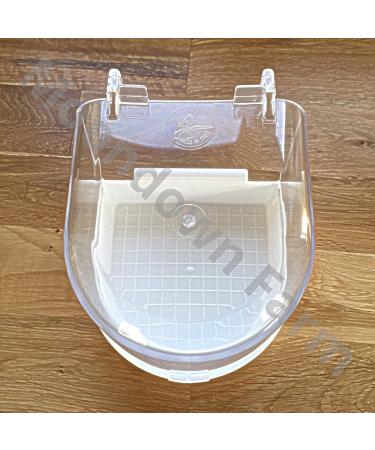 Moondown Farm Cage Bird Bath White Plastic for Finch Canary Budgie - Buy Online on SooperMarket.com