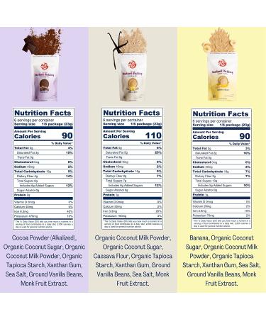 P.S. Snacks Instant Pudding & Baking Mix - Variety Pack (Vanilla Bean, Chocolate, Banana Cream) | Plant Based, Gluten Free, Dairy Free, Vegan | 70% Less Sugar | 4.9 oz (Pack of 3) - Buy Online on SooperMarket.com