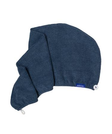 AQUIS Hair Wrap Hair-Drying Tool, Water-Wicking, Ultra-Absorbent Recycled Microfiber Ocean