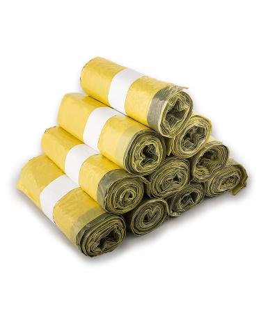 Extra strong yellow bags - recycling bag with drawstring 90 liters 22 material thickness - yellow bag (10 rolls) 1 piece (pack of 10)