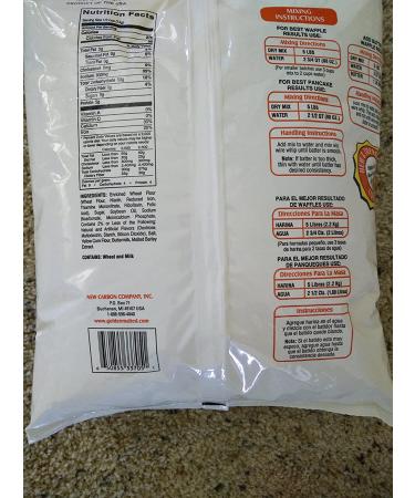 Carbon's Golden Malted Pancake and Waffle Flour Mix - 80 oz - Just Add Water for Perfect Pancakes and Waffles - Buy Online on SooperMarket.com