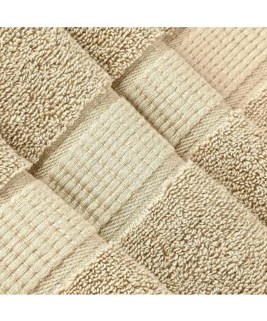 Oakias 2 Pack Luxury Beige Bath Sheets - 35 x 70 Inches, 600 GSM Extra Large Towels - Buy Online on SooperMarket.com
