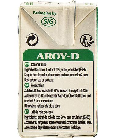 Aroy-D 100% Coconut Milk Mini 5.1oz - Pack of 6 | Gluten-Free, Vegan | 30.6 Fluid Ounces Total - Buy Online on SooperMarket.com