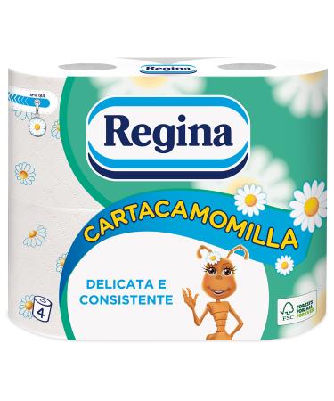 Regina - Toilet Paper Cartacamomilla - 3 packs of 4 rolls 12 rolls