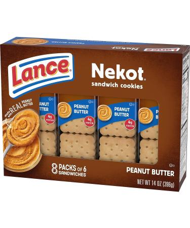 Lance Nekot Peanut Butter Sandwich Cookies - 8 Individually Wrapped Packs - Buy Online on SooperMarket.com