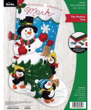Bucilla Felt Stocking KIT TR  The Perfect Tree