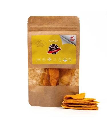 MUSKO Premium Dried Mango | Sun Dried | 70g | Dehydrated | No Added Sugar | No Preservative | Vegan | Gluten Free | 100% Natural | Delicious & Healthy Snack | - Mango