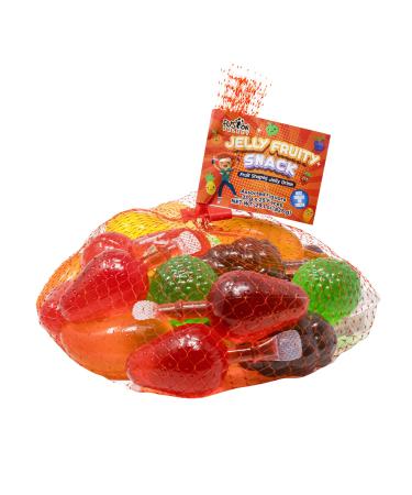 Fusion Select Jelly Fruit Snack Tik Tok Challenge Hit or Miss - Fruit-Shaped Jelly- Assorted Flavors Strawberry Orange Apple Pineapple Grape Mango (Mesh Bag)