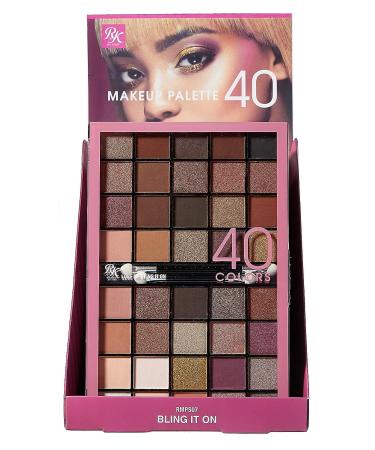Ruby Kisses Bling It On Eye Shadow Palette - 40 Shadows Makeup for Spring - Buy Online on SooperMarket.com