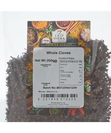 Old India Whole Cloves 250g - Premium Quality Cloves for Cooking and Baking - Buy Online on SooperMarket.com