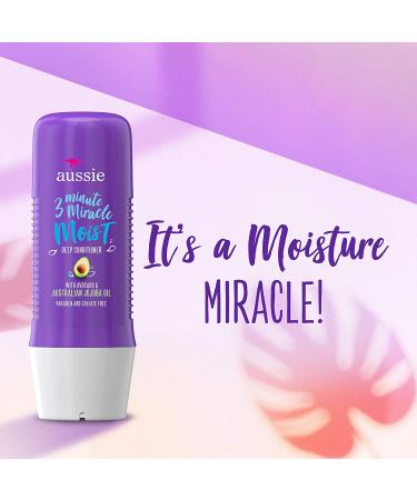 Aussie Miracle Moist 3 Minute Avocado Hair Repair Treatment 8 fl oz - Buy Online on SooperMarket.com