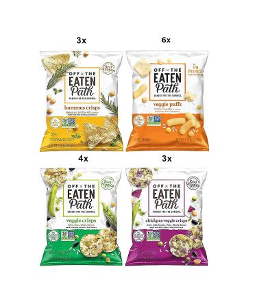 Off the Eaten Path 4 Flavor Sampler Variety Pack - 1.25oz (Pack of 16) | Assorted Flavors | Healthy Snacks - Buy Online on SooperMarket.com