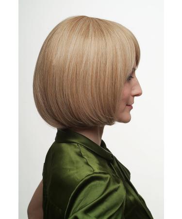 WIG ME UP SA041-27/613: Curved Tip Straight Bob Wig in Dark/Light Blonde Streaks - Perfect for Any Occasion - Buy Online on SooperMarket.com
