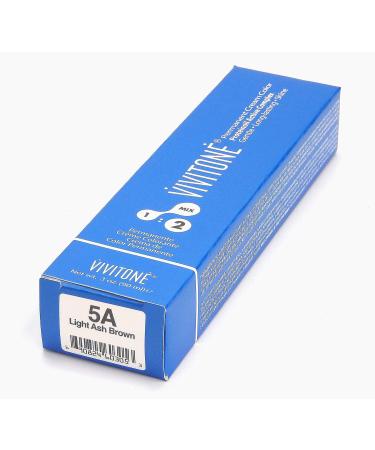 VIVITONE Permanent Cream Color 5A Light Ash Brown - Buy Online for International Shipping | Top Quality Hair Dye - Buy Online on SooperMarket.com