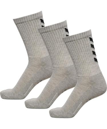 Buy Hummel 3-Pack Socks - Quick-Drying Multisport for Adults Size 42 - Grey Melange | International Shipping Available - Buy Online on SooperMarket.com