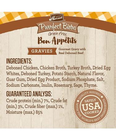 Merrick Purrfect Bistro Bon Appetits Grain Free Adult Wet Cat Food 3 oz. Pouch (Pack of 24) - Gravies Chicken - 72 Ounces Total - Buy Online on SooperMarket.com