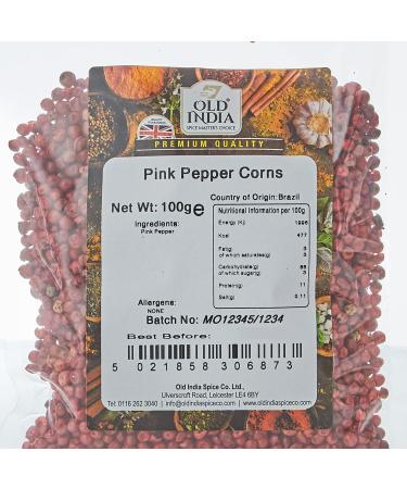 Old India Pink Peppercorns 100g - Premium Quality, Pack of 1 - Buy Online on SooperMarket.com