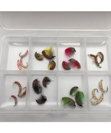 Buy Czech Nymph Fly Fishing Box - 24 Copper Wire Weighted Flies (Sizes 10/14) | Best Quality for International Shipping - Buy Online on SooperMarket.com