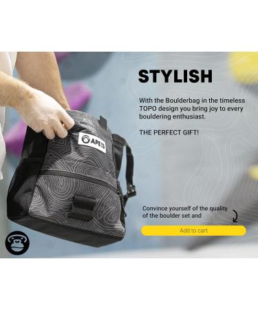 APE13 Chalkbag Boulder Set - Premium Chalk Bag Brush & Chalk for Bouldering - Perfect Gift & Ample Space for Accessories - Buy Online on SooperMarket.com