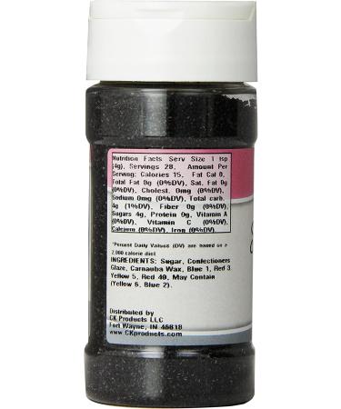 CK Products 4oz Black Sanding Sugar - Pack of 1 | Premium Quality Sanding Sugar for Baking - Buy Online on SooperMarket.com