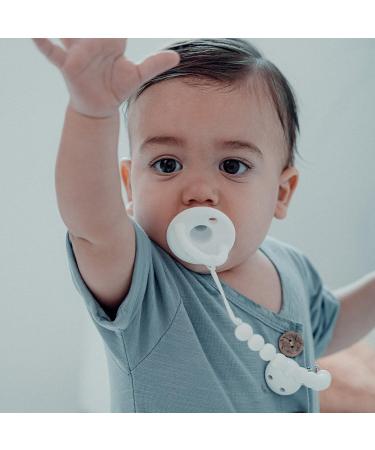 Pacifier Soother Baby 4 Pack, Newborn Teething 100% Food Grade Soft Silicone, BPA Free by Comfy Cubs - White, Stage 1 (0-6 Months) - Buy Online on SooperMarket.com