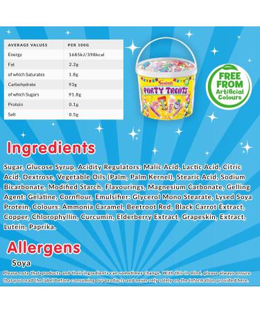 Swizzels Party Treats Extra Large Sweets Tub - A Large Assortment of Delicious and Fruity Sweets & Lollies Perfect for Parties - Bulk Sweets Tub 4kg - Buy Online on SooperMarket.com