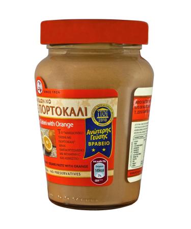 Haitoglou Macedonian Tahini with Orange 700g Greek Sesame Paste | Buy Internationally - Buy Online on SooperMarket.com