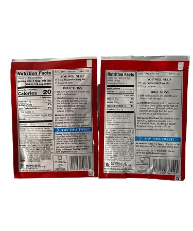 McCormick Low Sodium Chicken and Brown Gravy Bundle - 2 Packs - Buy Online on SooperMarket.com