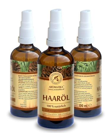 Pure & Natural Hair Oil 100ml - Jojoba Cedar Eucalyptus & Orange Oils for Dry & Brittle Hair - Treatment for Shine Smoothness & Split Ends - Buy Online on SooperMarket.com