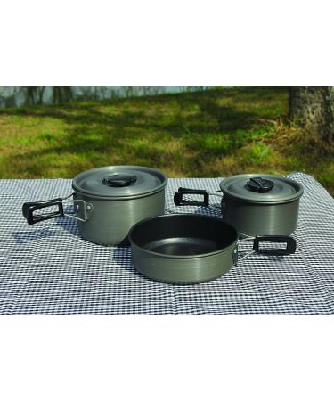 Texsport Black Ice The Scouter 5-Piece Hard Anodized Camping Cookware Set - Buy Online on SooperMarket.com