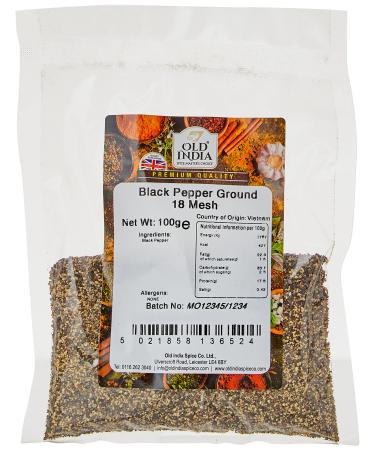 Old India Black Pepper Ground 18 Mesh 100g