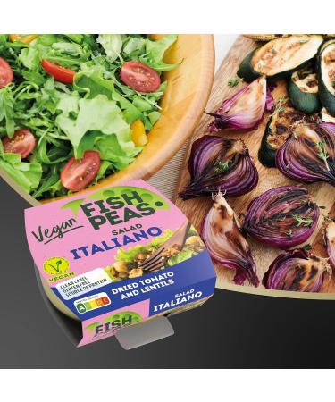 F'shPeas Vegan Tuna Salad 175g - Italiano Style | Delicious Ready-to-Eat Vegan Salad with Vegetables - Buy Online on SooperMarket.com