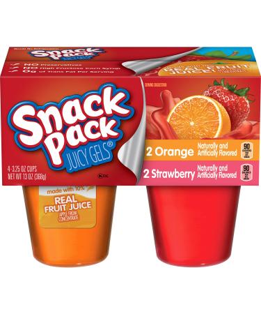 Snack Pack Juicy Gels Strawberry And Orange, 13 Ounce