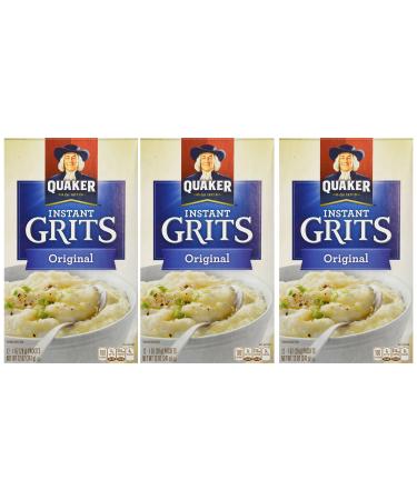 Quaker, Instant Grits, Original, 12 Count, 12oz Box (Pack of 3) Original 12 Ounce (Pack of 3)
