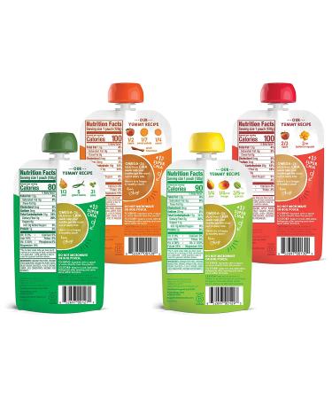 Happy Tot Organics Super Foods Stage 4 Variety Pack - 16 Pouches (4.22 oz each) - Organic Baby Food - Buy Online on SooperMarket.com