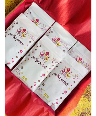 Edible Dried Flower Petal Cake Decorating Kit - 6 x 120ml Bags - Blue Cornflower Yellow & Orange Marigold Pink & Red Rose (231) - Buy Online on SooperMarket.com