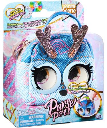 Purse Pets Micros Denim Deerie: Stylish Small Purse with Eye Roll Feature for Girls 5+ - Kids Toys - Buy Online on SooperMarket.com