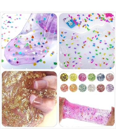 129 Pack Slime Making Kits with Gold Leaf, Foam Balls, Glitter, Fishbowl Beads, and More - Ultimate Slime Supplies for DIY Crafts - Buy Online on SooperMarket.com