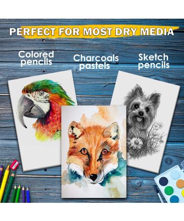 MUJINHUA Watercolor Paper 140lb 6.1X8.7 - 20 Sheets, Cold-Pressed, Acid-Free | Ideal for Watercolor Painting, Wet Media, Sketchbook | Textured Paper for Kids & Beginners - Buy Online on SooperMarket.com
