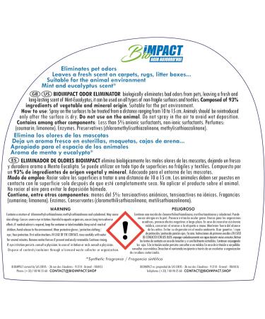 BioIMPACT Obler Shed for Cat Cubes - 750ml Enzymatic Pet Remark Remover | All Surfaces Immediate Effect No Defense Effect - Buy Online on SooperMarket.com