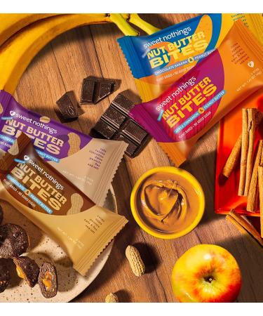 Sweet Nothings Superfood Nut Butter Bites Variety Pack - Chocolate Banana, Apple Cinnamon, Oatmeal Raisin, 8 Delicious Bites - Buy Online on SooperMarket.com