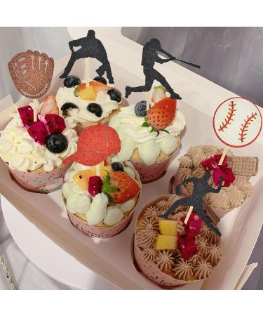 32PCS Baseball Cupcake Toppers Birthday Sport Theme Baby Shower Kids Birthday Party Cake Decorations Supplies Style 1 - Buy Online on SooperMarket.com